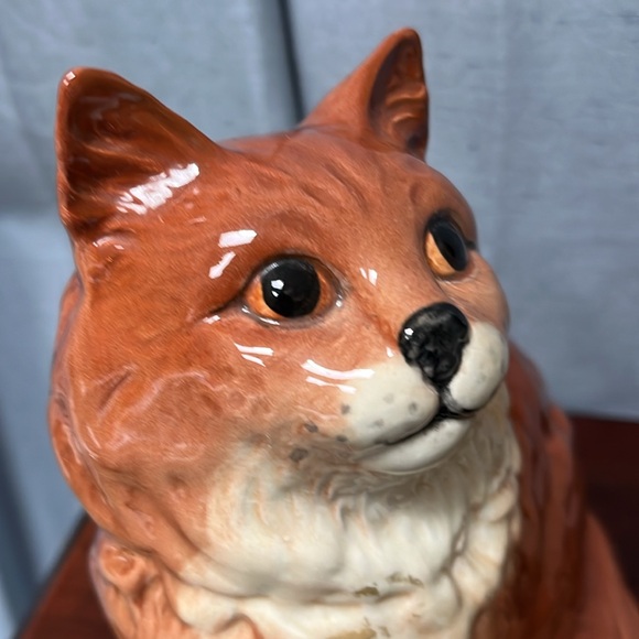 LARGE Beswick Seated Ginger Persian Cat Figurine Made in England #1867 - Picture 8 of 16